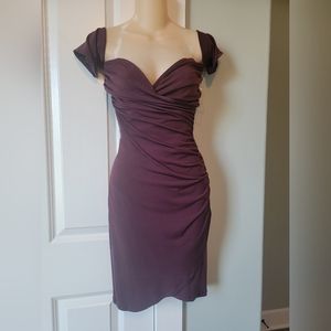 Beautiful burgunday Holiday dress off shoulder.